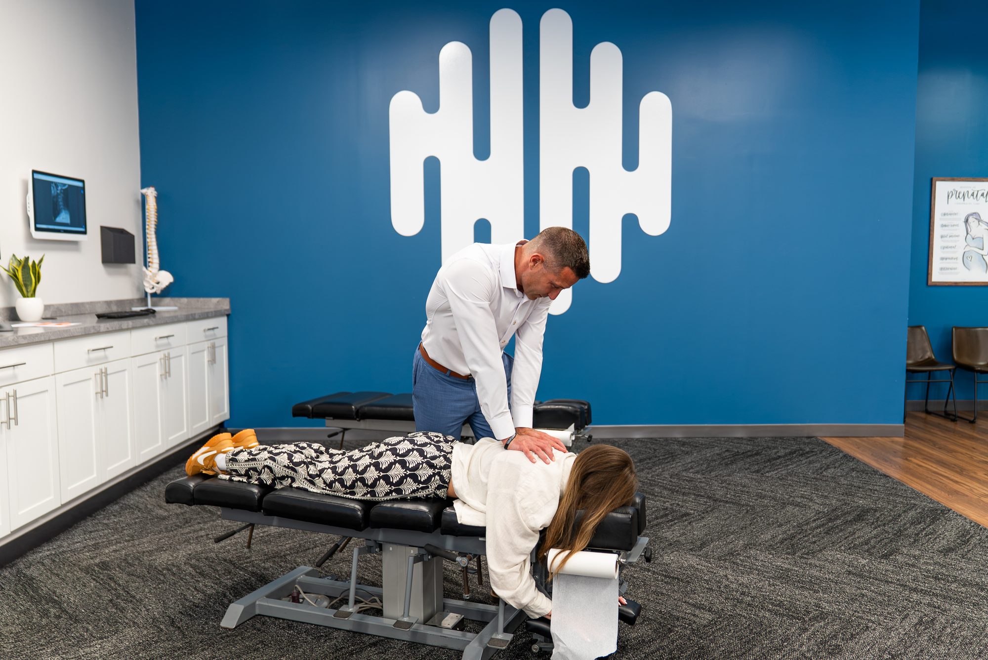 An Ability Chiropractic doctor performing a manual adjustment