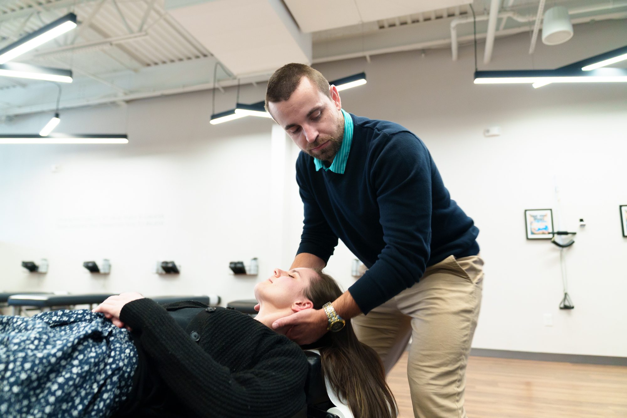An Ability Chiropractic doctor treating a patient