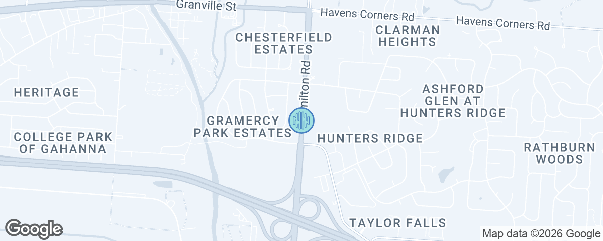 Map showing Ability Chiropractic Gahanna