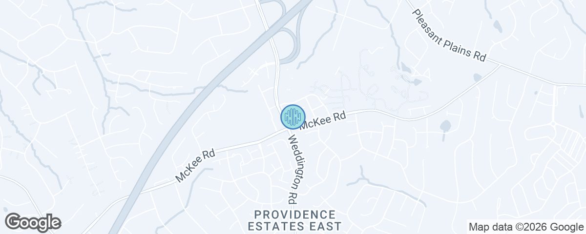 Map showing Ability Chiropractic Matthews