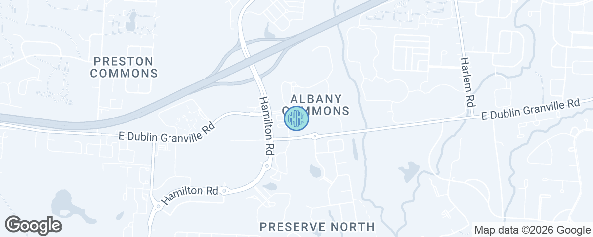 Map showing Ability Chiropractic New Albany